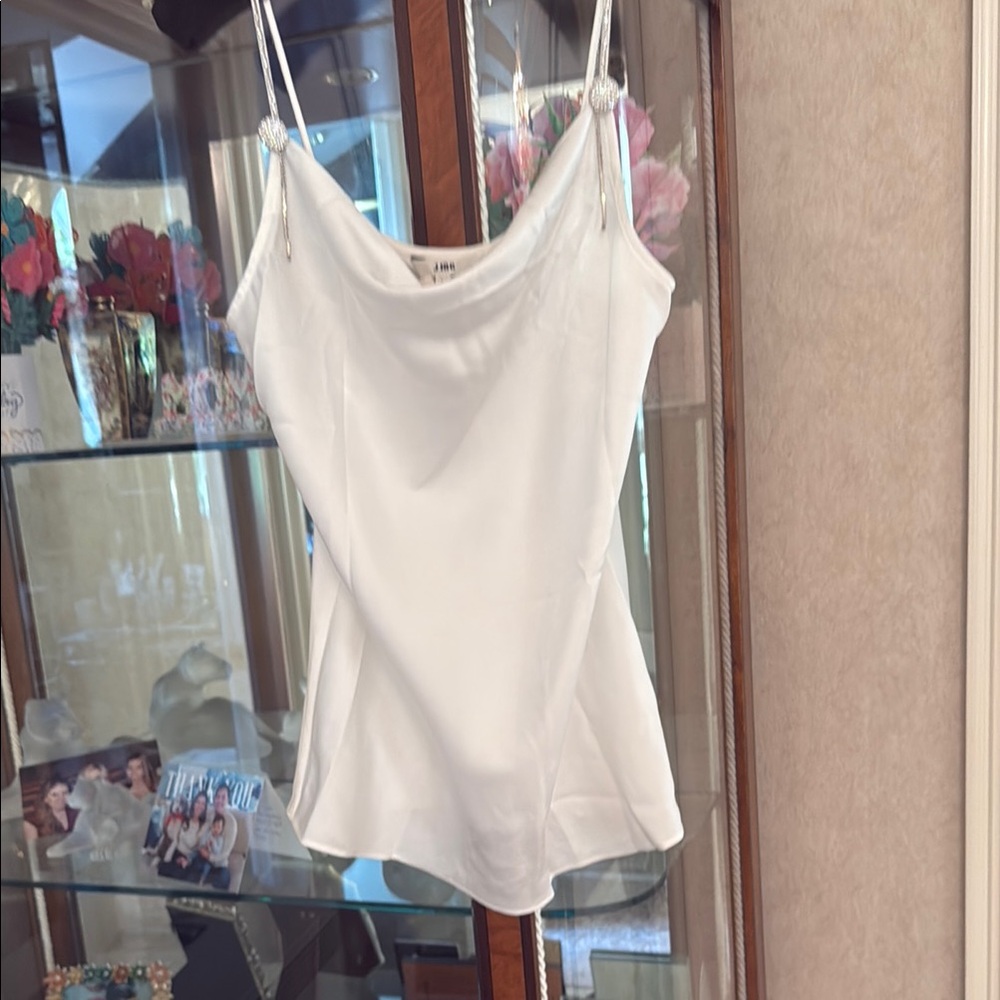 J.ING Cream Sleeveless Fitted Camisole